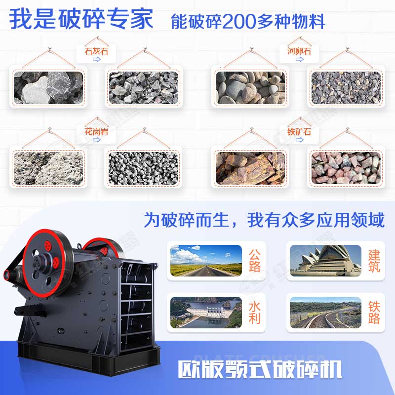 顎式破碎機能力強、應用范圍廣