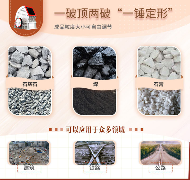 錘破一機兩用，可自成一條生產線